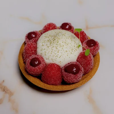 Tarte aux framboises